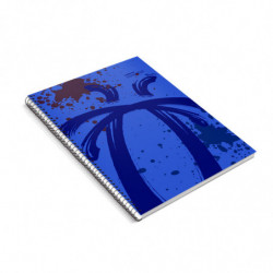 Cuaderno espiralado Essential tapa de polipropileno azul, 22 x 29cm. 84 hojas cuadriculadas