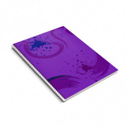 Cuaderno espiralado Essential tapa de polipropileno violeta, 22 x 29cm. 84 hojas cuadriculadas