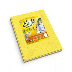 Cuaderno Araña Éxito tapa dura amarillo, 16 x 21cm. 48 hojas rayadas