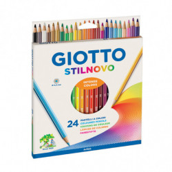 Lápices de colores Giotto Stilnovo largas hexagonales, de 24 colores