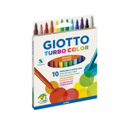 Marcador Escolar Giotto Turbo, de 10 colores