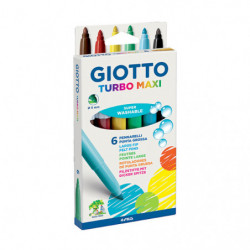 Marcador Giotto Turbo Maxi, de 6 colores