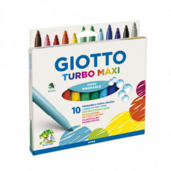 Marcador Giotto Turbo Maxi, de 10 colores