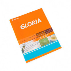 Cuaderno Gloria tapa flexible, 16 x 21cm. 24 hojas rayadas