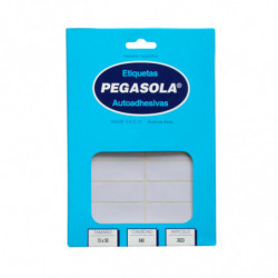 Etiquetas Pegasola 1.5 x 5cm. 540 etiquetas