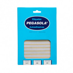 Etiquetas Pegasola 0.8 x 1.5cm. 2700 etiquetas