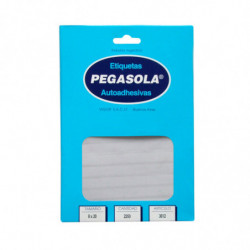 Etiquetas Pegasola 0.8 x 2.0cm. 2250 etiquetas