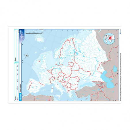 Mapa Europa Pol Tico Rivadavia N Block De Mapas