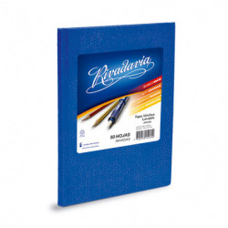 Cuaderno Araña Rivadavia tapa dura azul, 16 x 21cm. 50 hojas rayadas