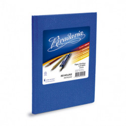 Cuaderno Araña Rivadavia tapa dura azul, 16 x 21cm. 98 hojas rayadas