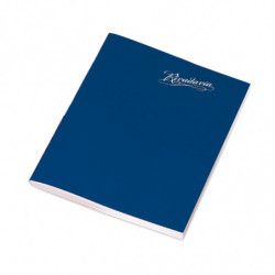 Cuaderno Araña Rivadavia tapa flexible azul, 16 x 21cm. 48 hojas rayadas