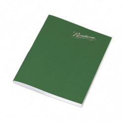 Cuaderno Araña Rivadavia tapa flexible verde, 16 x 21cm. 48 hojas rayadas