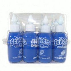 Adhesivo vinílico Señorita azul, 30g. pack de 12 unidades