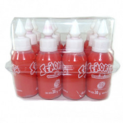 Adhesivo vinílico Señorita rojo, 30g. pack de 12 unidades