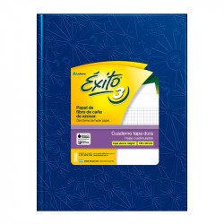 Cuaderno Éxito Universo N°3, tapa de cartón azul, 19 x 23cm. 48 hojas cuadriculadas