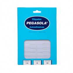 Etiqueta Pegasola 0.9 x 4.9cm. caja de 30 planchas de 780 etiquetas