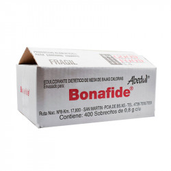 Edulcorante Bonafide, caja de 400 sobres de 0.8g.