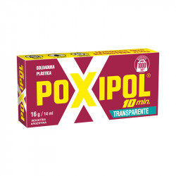 Pegamento Poxipol transparente 10 minutos, 14ml.