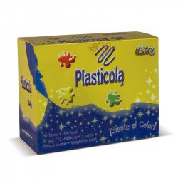 Adhesivo brillo Plasticola dorado, 38g. pack de 12 unidades