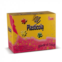 Adhesivo vinílico flúo Plasticola, 40g. pack de 12 unidades