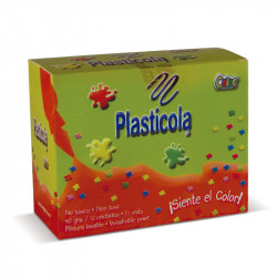 Adhesivo vinílico Plasticola, 40g. pack de 12 colores surtidos