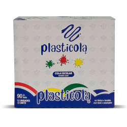 Adhesivo vinílico Plasticola, 90g. pack de 12 unidades