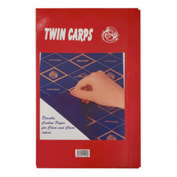 Film carbónico manual Twin Carps azul, 50 hojas