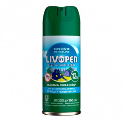 Repelente de insectos en aerosol Livopen Verde, 133g.