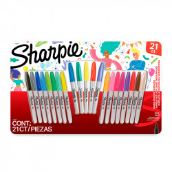 Marcadores permanentes Sharpie National, pack de 21 colores