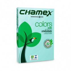 Resma Chamex A4 verde, 75g.