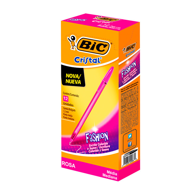 Bolígrafos Bic Cristal Fashion punta ultrafina con 10 pzas. – Du Papier
