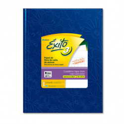 Cuaderno Éxito E3 Universo, tapa dura forrada azul, 19 x 24cm. 48 hojas cuadriculado grande
