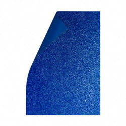 Goma Eva Glitter azul, 40 x 60cm. pack de 10 unidades