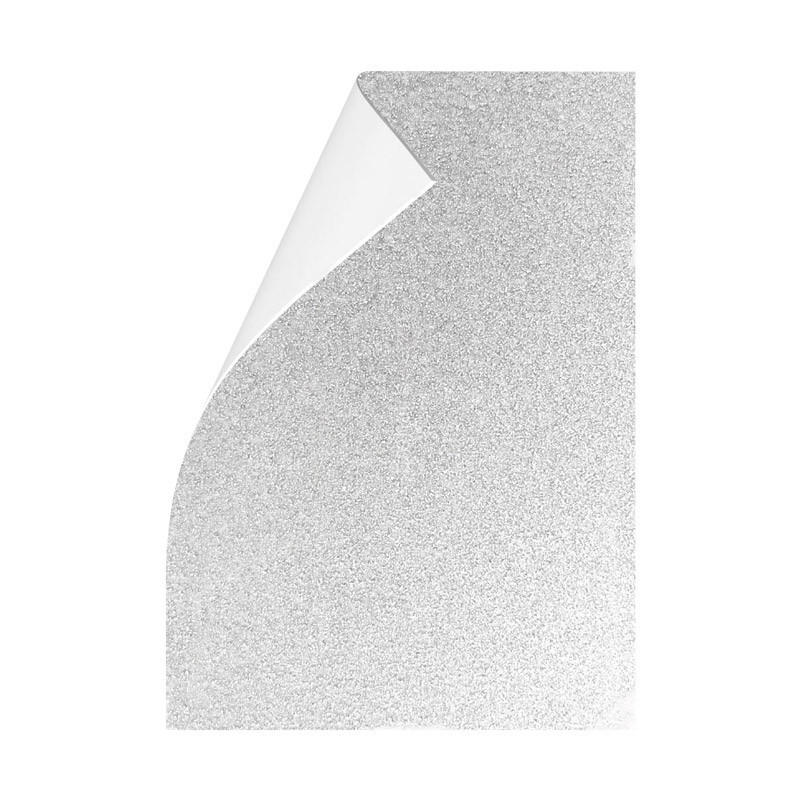 Goma eva con brillantina Campus color blanco 2 mm 40 x 60 cm Paquete x 5