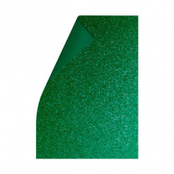 Goma Eva Glitter verde, 40 x 60cm. pack de 10 unidades