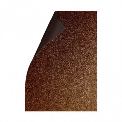 Goma Eva Glitter marrón, 40 x 60cm. pack de 10 unidades