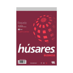 Block Húsares Business A5, 80 hojas cuadriculadas