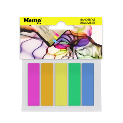 Banderitas MemoFix colores surtidos, pack de 25 unidades