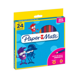 Lápices de colores Paper Mate largos, 24 colores