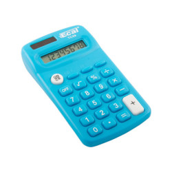 Calculadora de bolsillo Ecal TC59 celeste