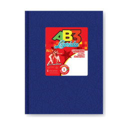 Cuaderno Araña Laprida AB3 tapa de cartón azul, 19 x 23cm. 50 hojas cuadriculadas