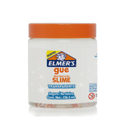 Slime hecho Elmer's Gue Clear transparente