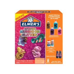Kit de Slime Elmer's Mundo de Glitter de 8 piezas