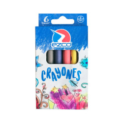 Crayones de cera Ezco de 6 colores