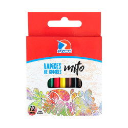 Lápices de colores Ezco Mito cortos de 12 colores