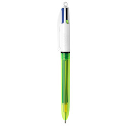 Bolígrafo de 4 colores en 1 Bic 4 Color, 3 colores + 1 Flúo