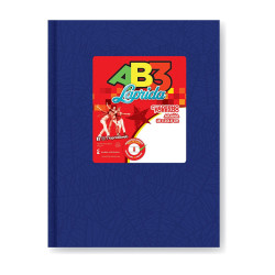 Cuaderno Araña Laprida AB3 tapa de cartón azul, 19 x 23cm. 50 hojas rayadas