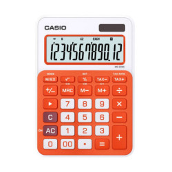 Calculadora de escritorio Casio MS-20NC-RG naranja