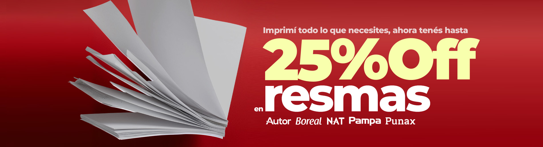 Hasta 20%Off en Resmas